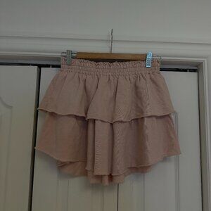 Tiered Ruffle Skirt – Baby Pink